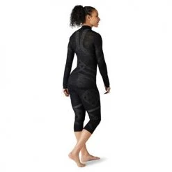 Smartwool Women's Intraknit Merino 200 1/4 Zip - Black/White Tops 7 Smartwool Women's Intraknit Merino 200 1/4 Zip - Black/White Tops