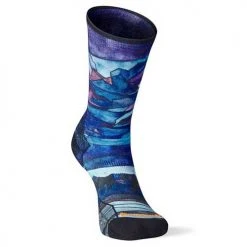 Smartwool Women's Athlete Edition Run Print Crew Socks - Multi Color