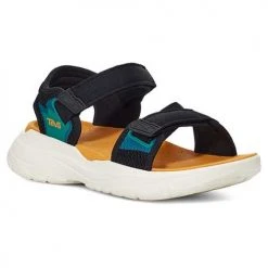 Teva Shoes Women's Zymic Sandal - Black/Sunflower - Regular (B) 8 Teva Shoes Women's Zymic Sandal - Black/Sunflower - Regular (B)