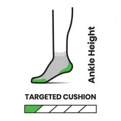Smartwool Men's Run Targeted Cushion Pattern Ankle Socks - Graphite