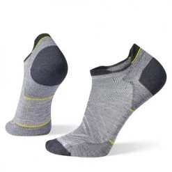 Smartwool Men's Run Zero Cushion Low Ankle Socks - Light Gray