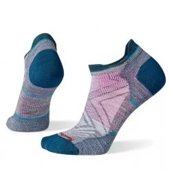Smartwool Women's Performance Run Zero Cushion Low Ankle Socks - Medium Gray Accessories