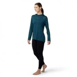 Smartwool Women's Merino Sport 120 Hoodie - Twilight Blue Tops