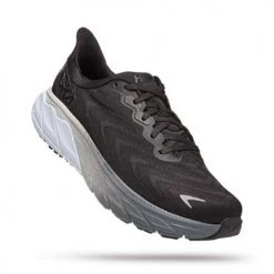 HOKA Shoes Women's Arahi 6 Running Shoe- Black/White - Wide (D)