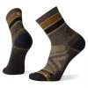 Smartwool Accessories Men's Hike Light Cushion Striped Mid Crew Socks - Taupe