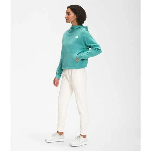 North Face Women's Canyonlands Pullover Crop - Porcelain Green Heather 3 North Face Women's Canyonlands Pullover Crop - Porcelain Green Heather