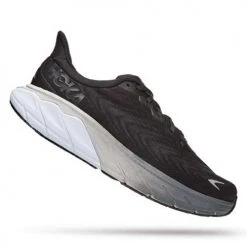 HOKA Shoes Women's Arahi 6 Running Shoe- Black/White - Wide (D)