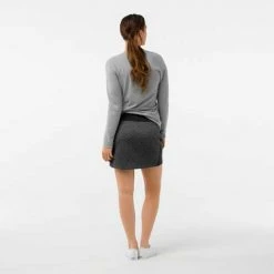 Smartwool Women's Diamond Peak Quilted Skirt - Black Heather Dresses & Skirts