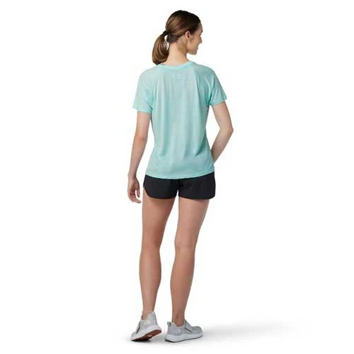 Smartwool Tops Women's Merino Sport 120 Short Sleeve - Bleached Aqua Heather 3 Smartwool Tops Women's Merino Sport 120 Short Sleeve - Bleached Aqua Heather