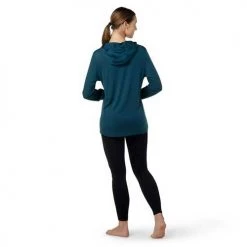 Smartwool Women's Merino Sport 120 Hoodie - Twilight Blue Tops