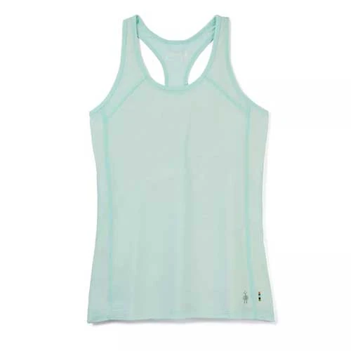 Smartwool Women's Merino Sport 120 Racerback Tank - Bleached Aqua Heather 1 Smartwool Women's Merino Sport 120 Racerback Tank - Bleached Aqua Heather