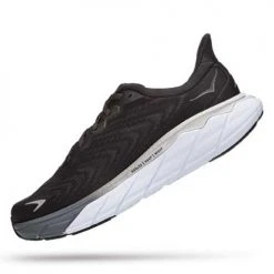 HOKA Shoes Women's Arahi 6 Running Shoe- Black/White - Wide (D)