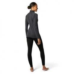 Smartwool Women's Merino 250 Baselayer 1/4 Zip - Charcoal Heather Tops