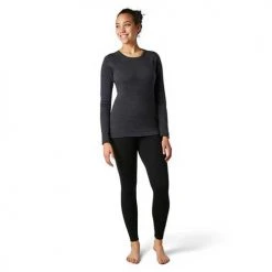 Smartwool Women's Merino 250 Baselayer Crew - Charcoal Heather