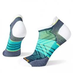 Smartwool Women's Run Zero Cushion Stripe Low Ankle Socks - White