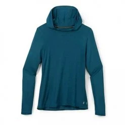 Smartwool Women's Merino Sport 120 Hoodie - Twilight Blue Tops
