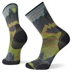 Smartwool Accessories Men's Performance Cycle Zero Cushion Print Crew Socks - Graphite