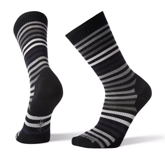 Smartwool Men's Everyday Spruce Street Crew Socks - Black 1 Smartwool Men's Everyday Spruce Street Crew Socks - Black
