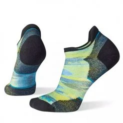 Smartwool Women's Performance Run Targeted Cushion Brush Stroke Print Low Ankle Socks - Capri