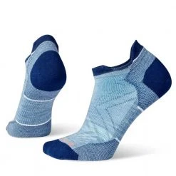 Smartwool Women's Run Zero Cushion Low Ankle Socks - Mist Blue Accessories