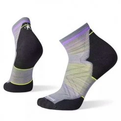 Smartwool Men's Run Targeted Cushion Pattern Ankle Socks - Graphite