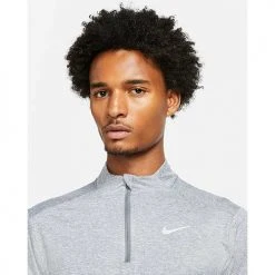 Men's Nike DriFIT Element 1/2 Zip Running Top - Smoke Grey/Grey Fog/Reflective Silver Tops 7 Men's Nike DriFIT Element 1/2 Zip Running Top - Smoke Grey/Grey Fog/Reflective Silver Tops