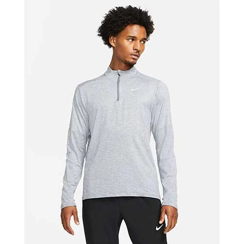 Men's Nike DriFIT Element 1/2 Zip Running Top - Smoke Grey/Grey Fog/Reflective Silver Tops 1 Men's Nike DriFIT Element 1/2 Zip Running Top - Smoke Grey/Grey Fog/Reflective Silver Tops