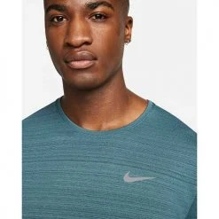 Men's Nike Dri-FIT Miler Running Top - Ash Green Apparel