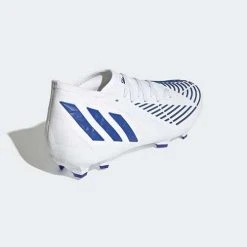 Adidas Men's Predator Edge .2 FG Soccer Shoe- White/Hi Res Blue- Regular (D)