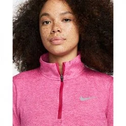 Women's Nike Dri-FIT Element 1/2 Zip Running Top - Mystic Hibiscus Tops 7 Women's Nike Dri-FIT Element 1/2 Zip Running Top - Mystic Hibiscus Tops