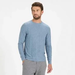 Vuori Tops Men's Long Sleeve Strato Tech Tee - Cloud Heather