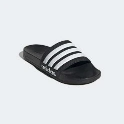 Shoes Men's Adidas Adilette Shower Slides - Black/White - Regular (D)