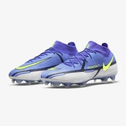 Nike Unisex Phantom GT2 Elite Dynamic Fit FG - Sapphire/Volt/Grey Soccer