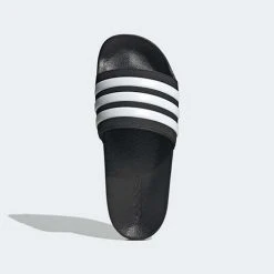 Shoes Men's Adidas Adilette Shower Slides - Black/White - Regular (D)