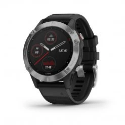 Garmin Fēnix 6 MultiSport Fitness Watch - Silver With Black Band