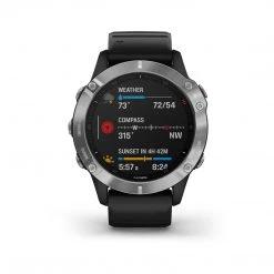 Garmin Fēnix 6 MultiSport Fitness Watch - Silver With Black Band 19 Garmin Fēnix 6 MultiSport Fitness Watch - Silver With Black Band