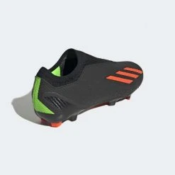 Adidas Unisex X SpeedPortal 3 Laceless Firm Ground Soccer Shoe - Core Black/Solar Red/Solar Green 15 Adidas Unisex X SpeedPortal 3 Laceless Firm Ground Soccer Shoe - Core Black/Solar Red/Solar Green