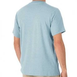 Free Fly Men's Bamboo Flex Pocket Tee - Heather Tide Tops