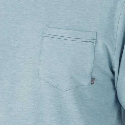 Free Fly Men's Bamboo Flex Pocket Tee - Heather Tide Tops