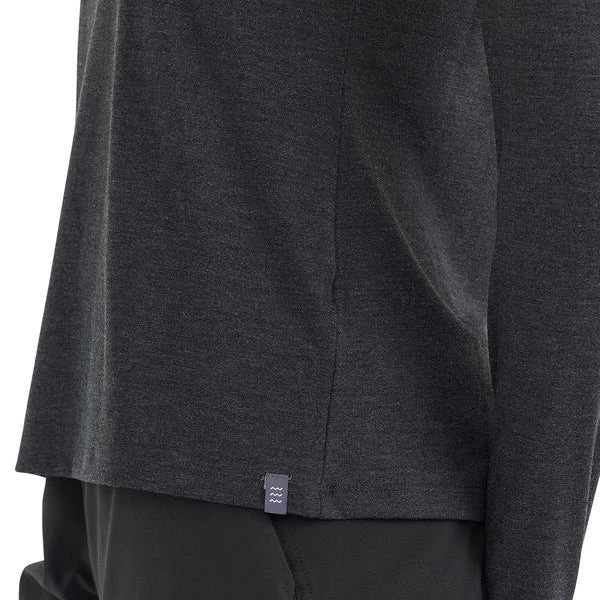 Free Fly Tops Women's Bamboo Flex Quarter Zip - Heather Black 4 Free Fly Tops Women's Bamboo Flex Quarter Zip - Heather Black