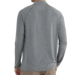 Free Fly Men's Bamboo Flex Quarter Zip - Heather Graphite Tops 5 Free Fly Men's Bamboo Flex Quarter Zip - Heather Graphite Tops