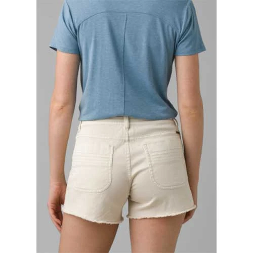 Prana Tops Women's Foundation Short Sleeve V-Neck Top - Sea Mist Heather 3 Prana Tops Women's Foundation Short Sleeve V-Neck Top - Sea Mist Heather