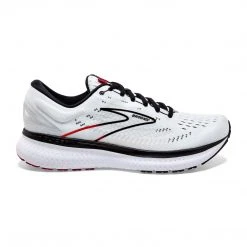 Brooks Shoes Men's Glycerin 19 Running Shoe - White/Black/Red - Regular (D)