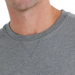 Free Fly Men's Bamboo Heritage Fleece Crew - Heather Graphite Tops 5 Free Fly Men's Bamboo Heritage Fleece Crew - Heather Graphite Tops