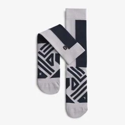 On Running Men's High Sock - Navy/Lilac Socks