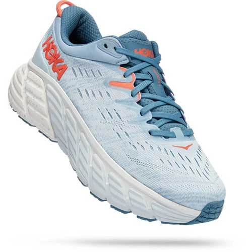 HOKA Women's Gaviota 4 Running Shoe- Blue Fog/Plein Air - Regular (B) 2 HOKA Women's Gaviota 4 Running Shoe- Blue Fog/Plein Air - Regular (B)