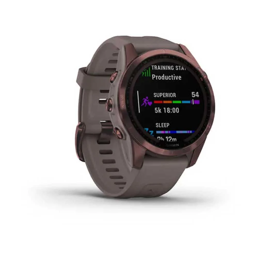 Garmin Accessories Fenix 7S Sapphire - Dark Bronze Titanium With Shale Gray Band 2 Garmin Accessories Fenix 7S Sapphire - Dark Bronze Titanium With Shale Gray Band