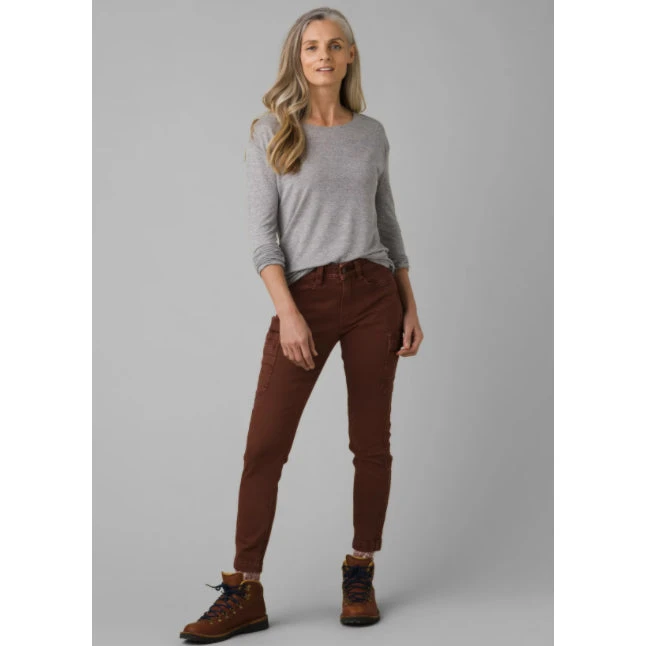 Prana Women's Cozy Up Long Sleeve Tee - Heather Grey Tops 4 Prana Women's Cozy Up Long Sleeve Tee - Heather Grey Tops