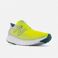 New Balance Men's Fresh Foam 1080v11 Running Shoe- Sulphur Yellow/Light Slate Shoes 8 New Balance Men's Fresh Foam 1080v11 Running Shoe- Sulphur Yellow/Light Slate Shoes