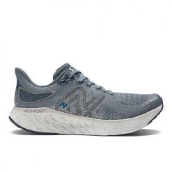 New Balance Men's Fresh Foam X 1080v12 Running Shoe - Steel/Serene Blue Shoes